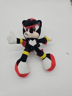 Black & Red Shadow Sonic The Hedgehog Plush